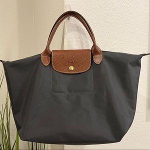 Longchamp Navy Blue Small Le Pliage Nylon Shoulder Tote